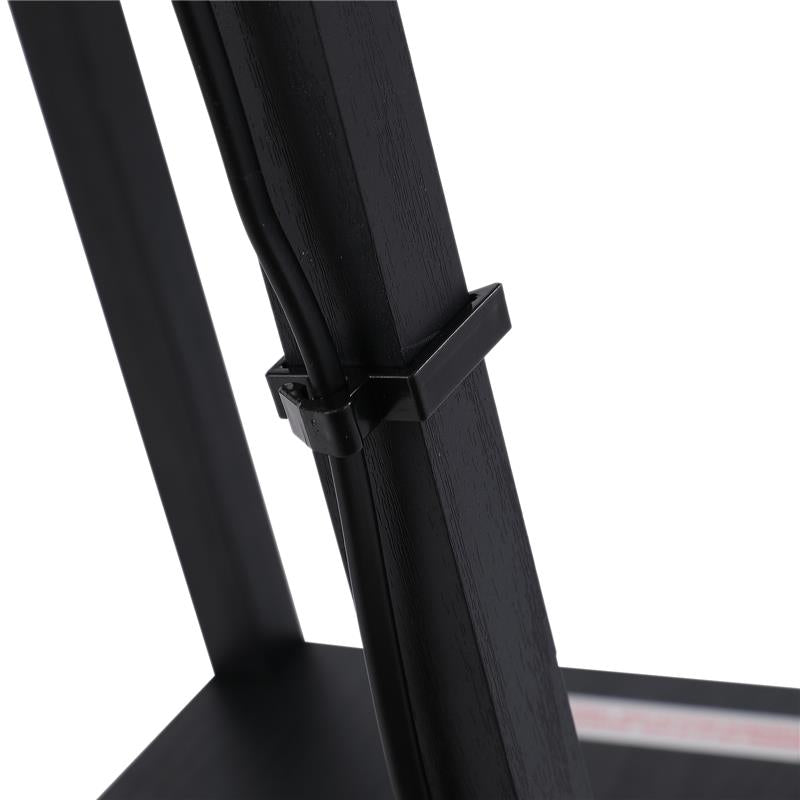 LAMPADA DA TERRA MODERNA CON LIBRERIA 3 LIVELLI 26 X 26 X 160 CM NERO