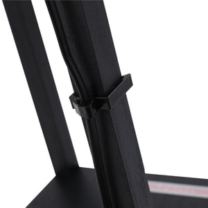 LAMPADA DA TERRA MODERNA CON LIBRERIA 3 LIVELLI 26 X 26 X 160 CM NERO