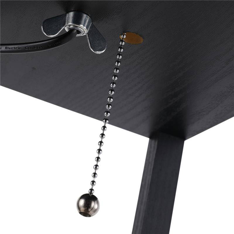 LAMPADA DA TERRA CON LIBRERIA 3 LIVELLI 26 X 26 X 160 CM NERO