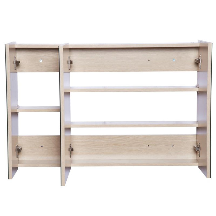 ARMADIETTO PENSILE DA BAGNO CON 3 ANTE A SPECCHIO 90 X 60 X 13,5 CM