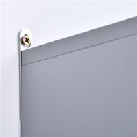 ARMADIETTO DA BAGNO DA PARETE DOPPIA PORTA A VETRO CON RIPIANO REGOLABILE GRIGIO 48X14.5X45CM