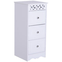 MOBILETTO CASSETTIERA PER BAGNO 30 X 30 X 68.5 CM BIANCO