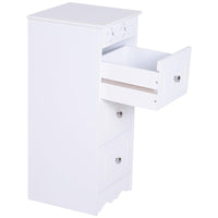 MOBILETTO CASSETTIERA PER BAGNO 30 X 30 X 68.5 CM BIANCO
