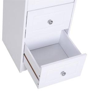 MOBILETTO CASSETTIERA PER BAGNO 30 X 30 X 68.5 CM BIANCO