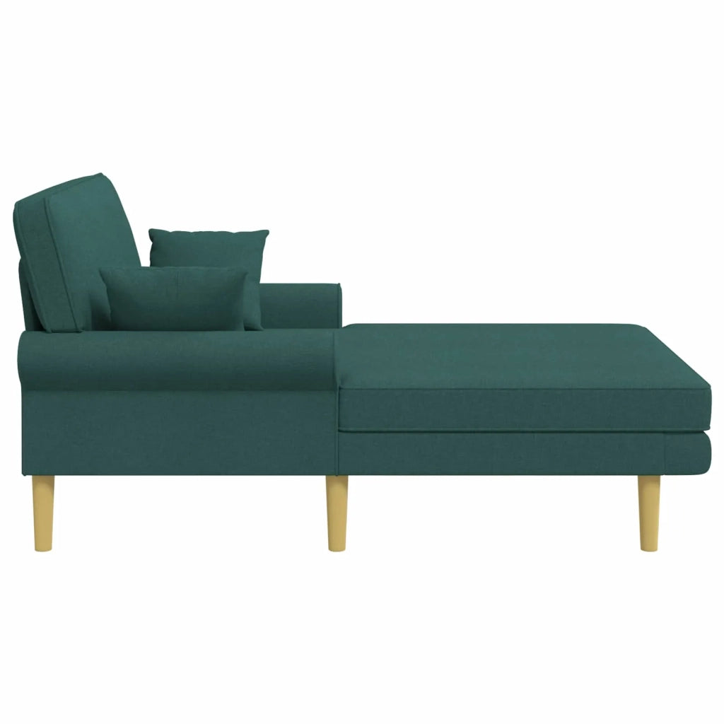 Chaise longue Verde Scuro Tessuto 42048086