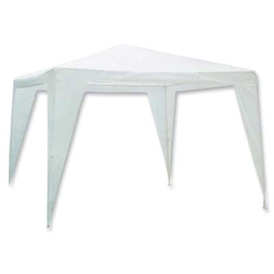 GAZEBO STANDARD PE DOMUS  ACCIAIO/BIANCO MT 3X3