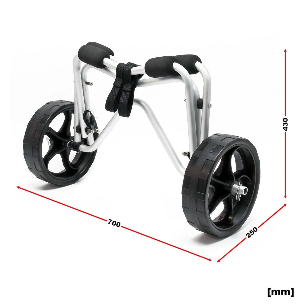 Carrello pieghevole in alluminio 68kg Ruota lampada PU fissaggio con cinghia in nylon 16_0002563