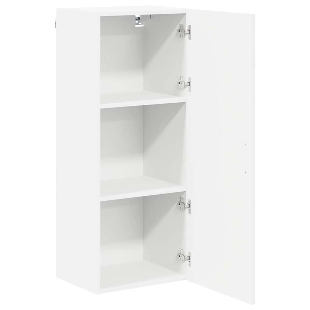 Mobile da cucina rettangolare dal design contemporaneo 40 x 31 x 100 cm ampio spazio contenitivo legno composito bianco 02_0053793