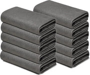 Set di Asciugamani Microfibra Riscaldabili - 10 Pezzi - Asciugamani Magici - 20 x 25 cm - Nero