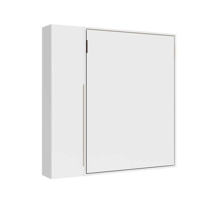 Letto Matrimoniale Francese A Scomparsa 140 Versia Con Armadio 1 Anta Sx Bianco