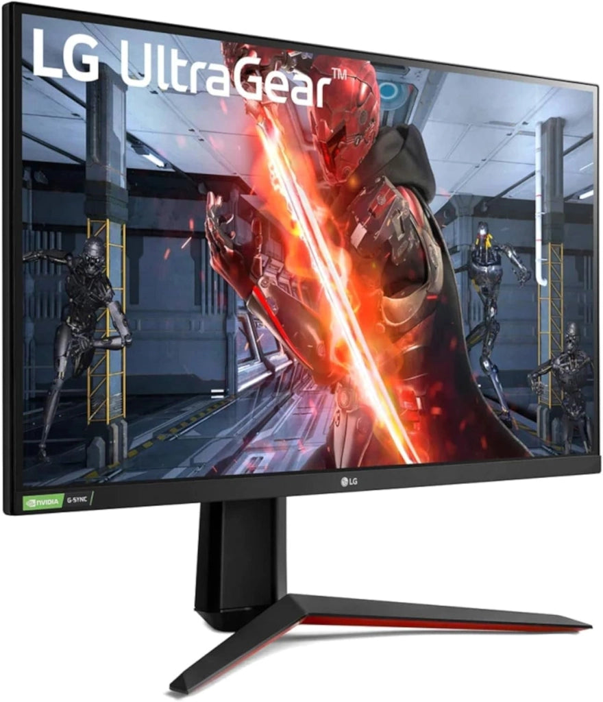 27GN850 UltraGear Gaming Monitor 27" QuadHD Nano IPS 1ms HDR, 2560x1440, G-Sync Compatible e AMD FreeSync 144 Hz, HDMI 2.0, Display Port 1.4, Uscita Audio, Stand Pivot, Flicker Safe, Nero