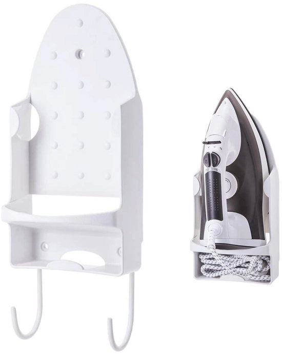 Sostegno per Piastra da Stiro - Materiale PBT termoresistente - Progettato per Risparmiare Spazio - Adatto per Stiro - Dimensioni 31 x 15 x 11 cm - Organizza la Tua Casa - Sostegno per Stiro