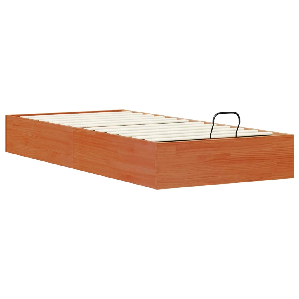 Telaio del Letto Ottomano con Ripostiglio Marrone Cera 3418773