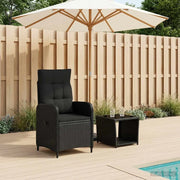 Set Lounge da Giardino 2 pz Nero 3422352