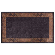 Tappeto Lavabile 190x300 cm Nero e Oro Antiscivolo cod mxl 65051