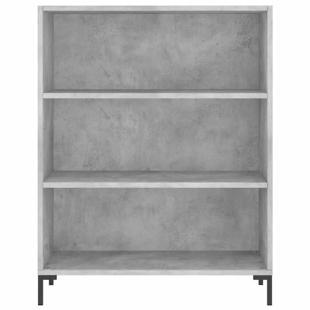 Credenza-Buffet-Armadio da cucina Grigio Cemento 69,5x34x180 cm in Legno Multistrato 398133