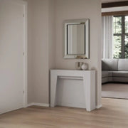 Consolle allungabile 90Ã—25/211 cm Anea Bianco Frassino