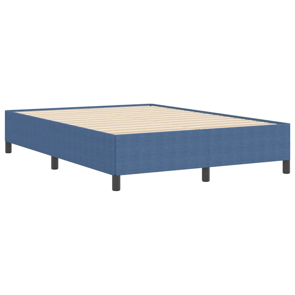 Letto a molle Blu 160 x 200 cm Tessuto in Cords 42006980
