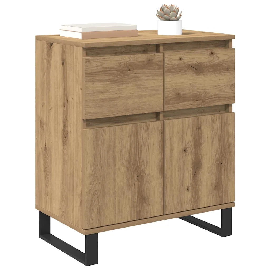Credenza con Cassetto-Buffet-Armadio da cucina Rovere artigianale 60 x 35 x 70 cm 706077
