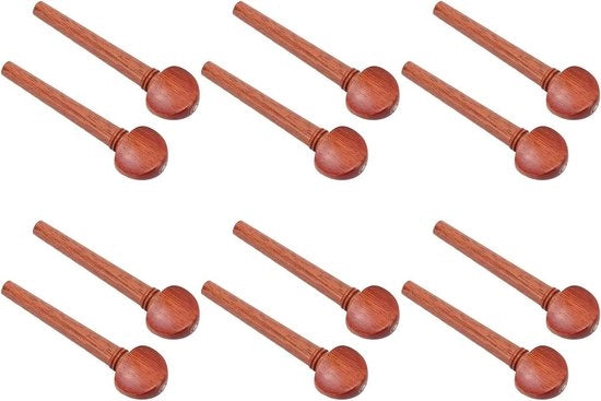 12 Stuks Palissander String Pegs - Punte di Accoppiamento per Ponticello Chitarra - Fisheye Pino di Fine - Componenti di Ricambio Accessori Chitarra.