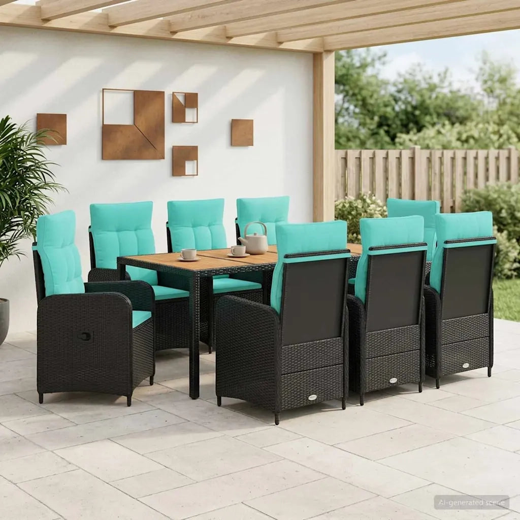 Set da pranzo per esterni 9 pz 3422279