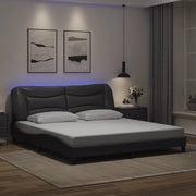 Giroletto con LED senza Materasso-Struttura Letto Hvar Grigio 180x200 cm