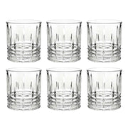 SET 6 BICCHIERI OLD STYLE IN VETRO PER APERITIVO, COCKTAIL 300 ML 8X9H CM