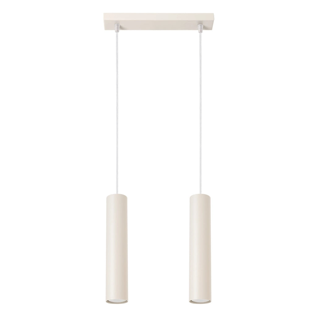 Lampada a sospensione MODENO beige barra 2xGU10 30cm
