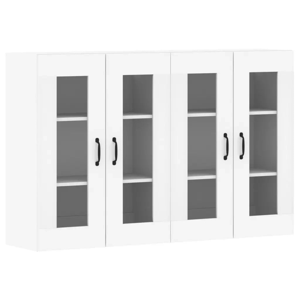 Armadietti a Parete 2 pz Bianchi in Legno Multistrato CFW2743821