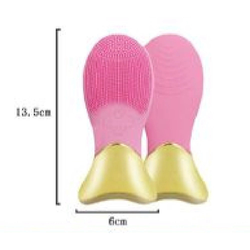 Trade Shop - Spazzola Forma Pesce Pulizia Viso Elettrica Facciale Detergente Massaggio Mx-8418 -