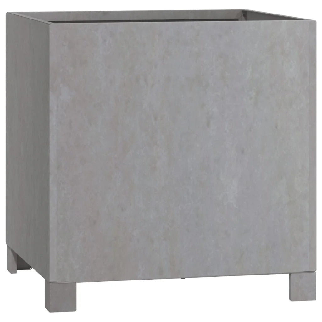 Fioriera rialzata per piante fiori giardino o patio con gambe set da 2 color ruggine 42 x 40 x 43 cm acciaio corten marrone 02_0038877