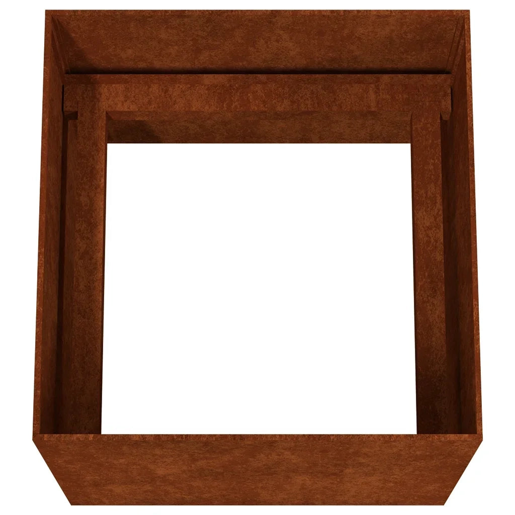 Fioriera 40x41x40 cm in Acciaio Corten 824518