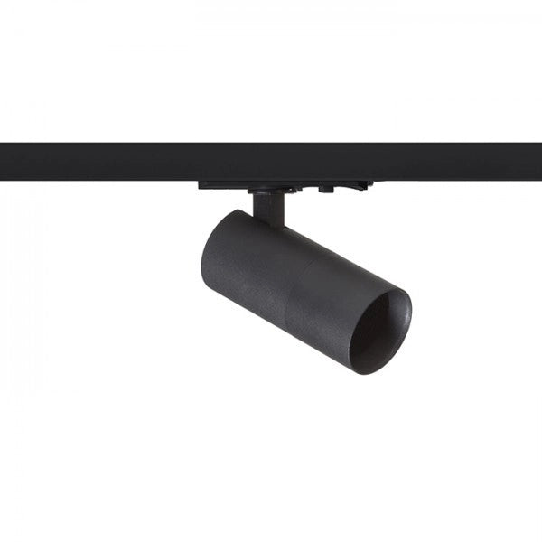 Faretto FORZA per binario monofase nero 230V LED GU10 10W