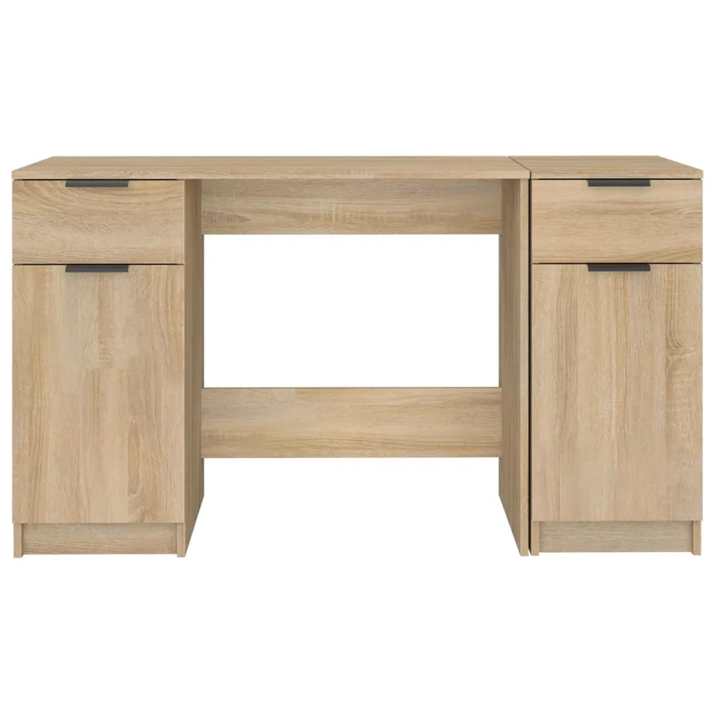 Scrivania con Mobile Laterale Rovere Sonoma Legno Multistrato 3115910