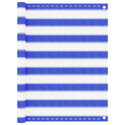Schermo per balcone schermo per la privacy 90 x 500 cm HDPE blu e bianco 02_0010127