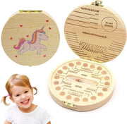 Cassetta per bambine con design di cartone animato per conservare i denti caduti