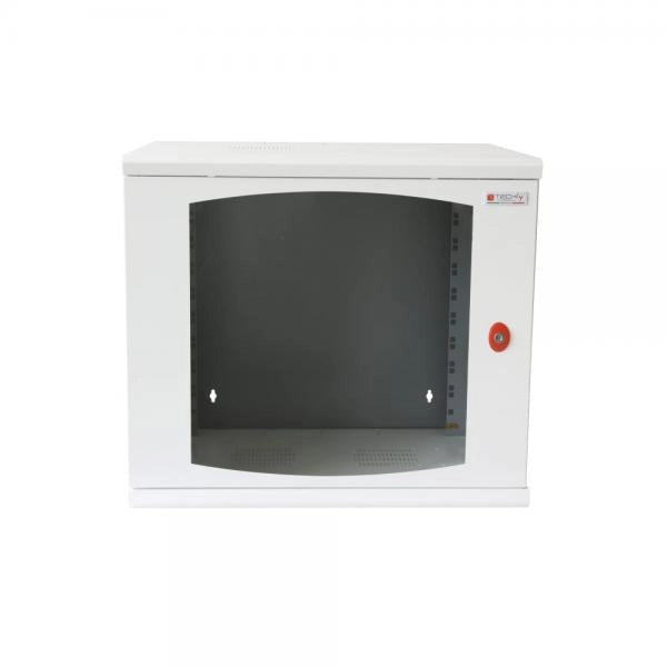 Armadio Rack 19'' a muro 16 unità sezione unica prof. 500mm Bianco