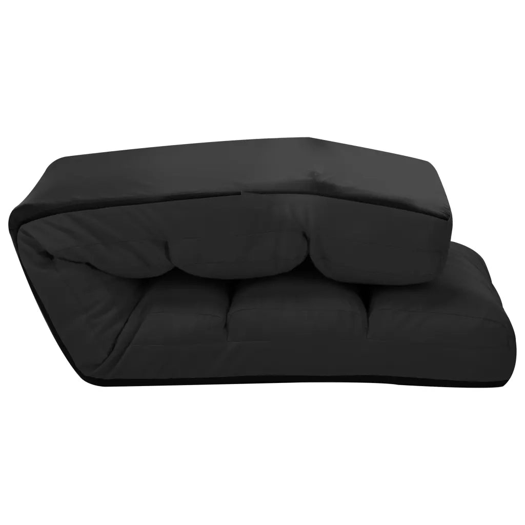 Sedia a Sdraio da Terra Pieghevole Nera in Similpelle cod mxl 77058