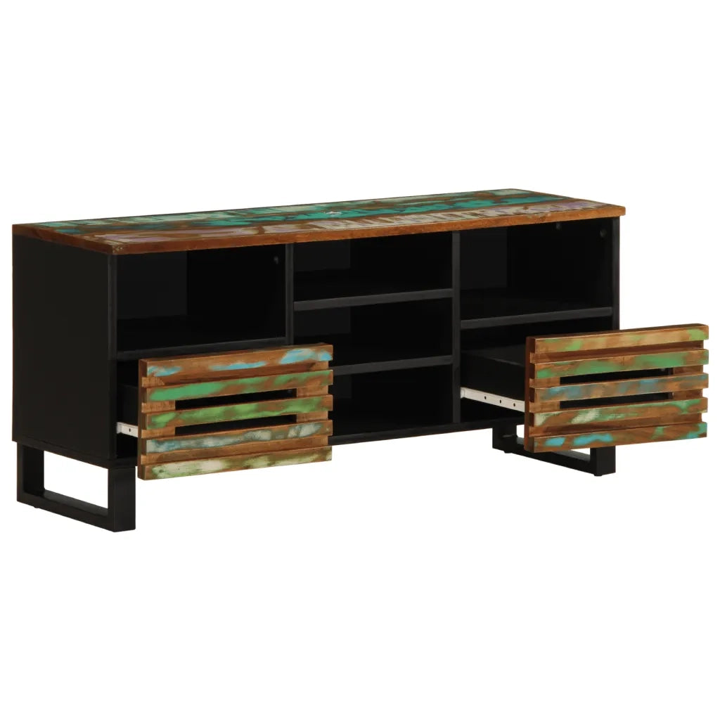 Mobile Porta TV 100x34x46 cm in Legno Massello di Acacia