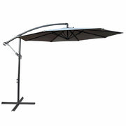 Ombrellone da giardino ASTER con protezione UV in colore grigio chiaro peso 12,1 kg dimensioni 300x300x45 cm