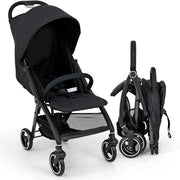 Passeggino leggero per bambini, Passeggino pieghevole con schienale regolabile peso 6.2 kg Nero-Passeggini per bimbi