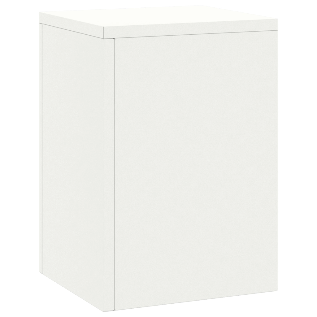 Supporti per Piante da Esterno Pillar 2 pcs Bianco 24x24x35 cm Acciaio