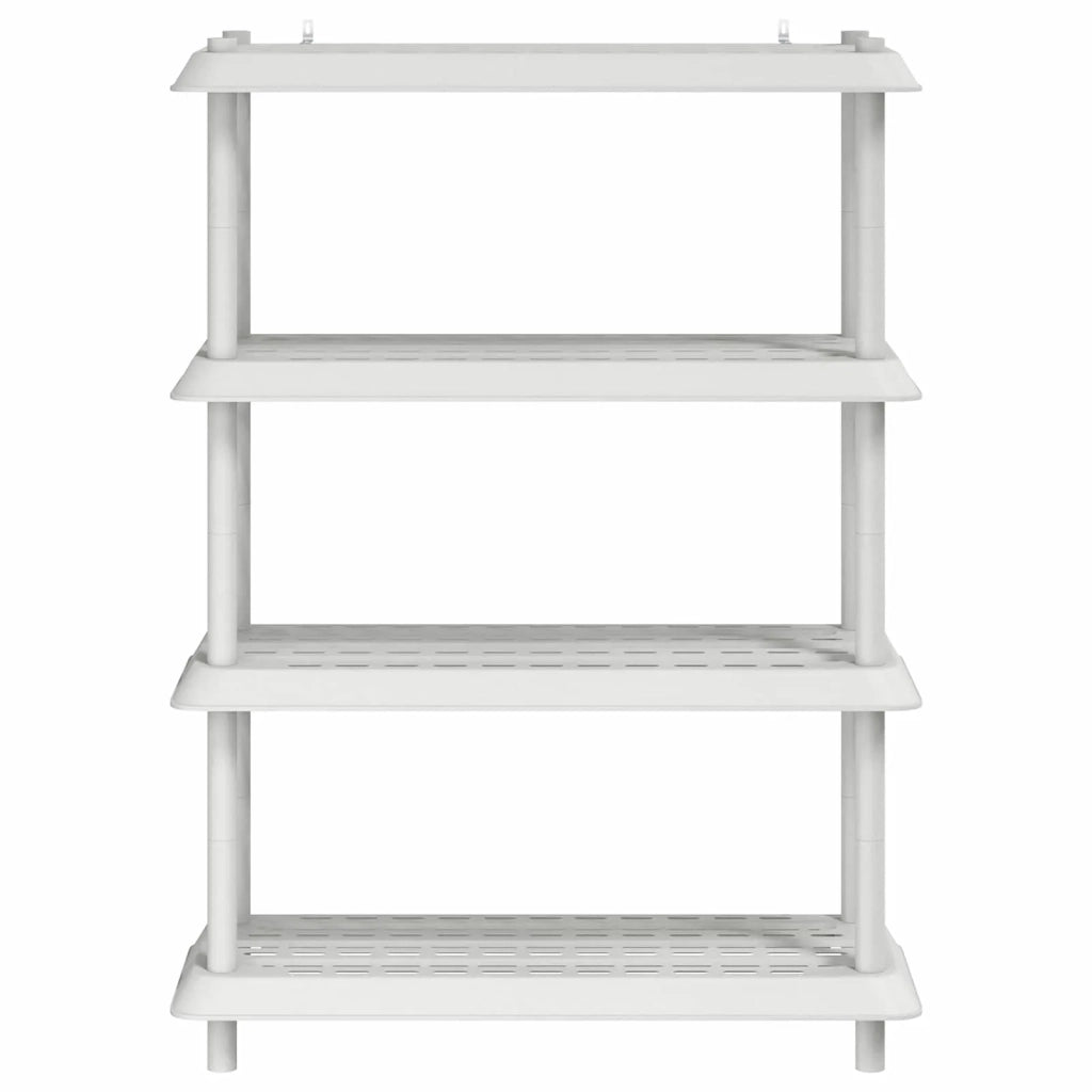 Unità di scaffalatura 4 livelli 100 x 40 x 136,5 cm PP Bianco 8011750