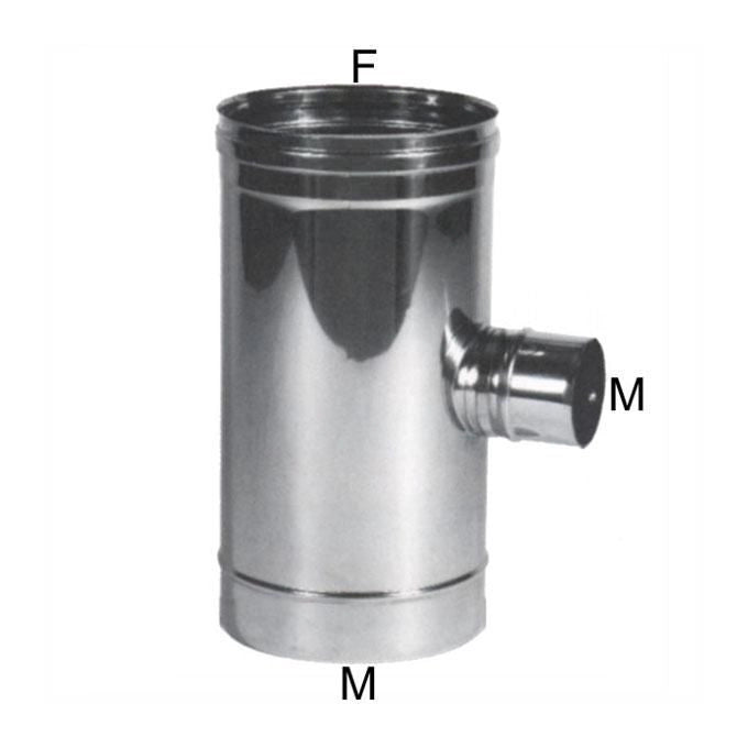 Maral Gomito T Inox 10 Laterale 8 M