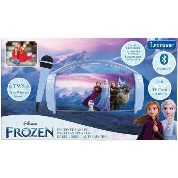 Altoparlante Bluetooth wireless illuminato con microfono Frozen