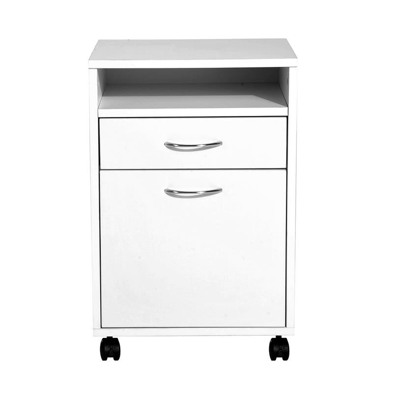 CASSETTIERA PORTADOCUMENTI DA UFFICIO IN LEGNO CON 2 SCOMPARTI 40X35X60 CM