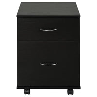 CASSETTIERA A ROTELLE DA UFFICIO SALVASPAZIO IN LEGNO 41 X 39 X 58 CM NERO