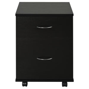 CASSETTIERA A ROTELLE DA UFFICIO SALVASPAZIO IN LEGNO 41 X 39 X 58 CM NERO