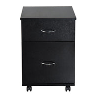 CASSETTIERA A ROTELLE DA UFFICIO SALVASPAZIO IN LEGNO 41 X 39 X 58 CM NERO