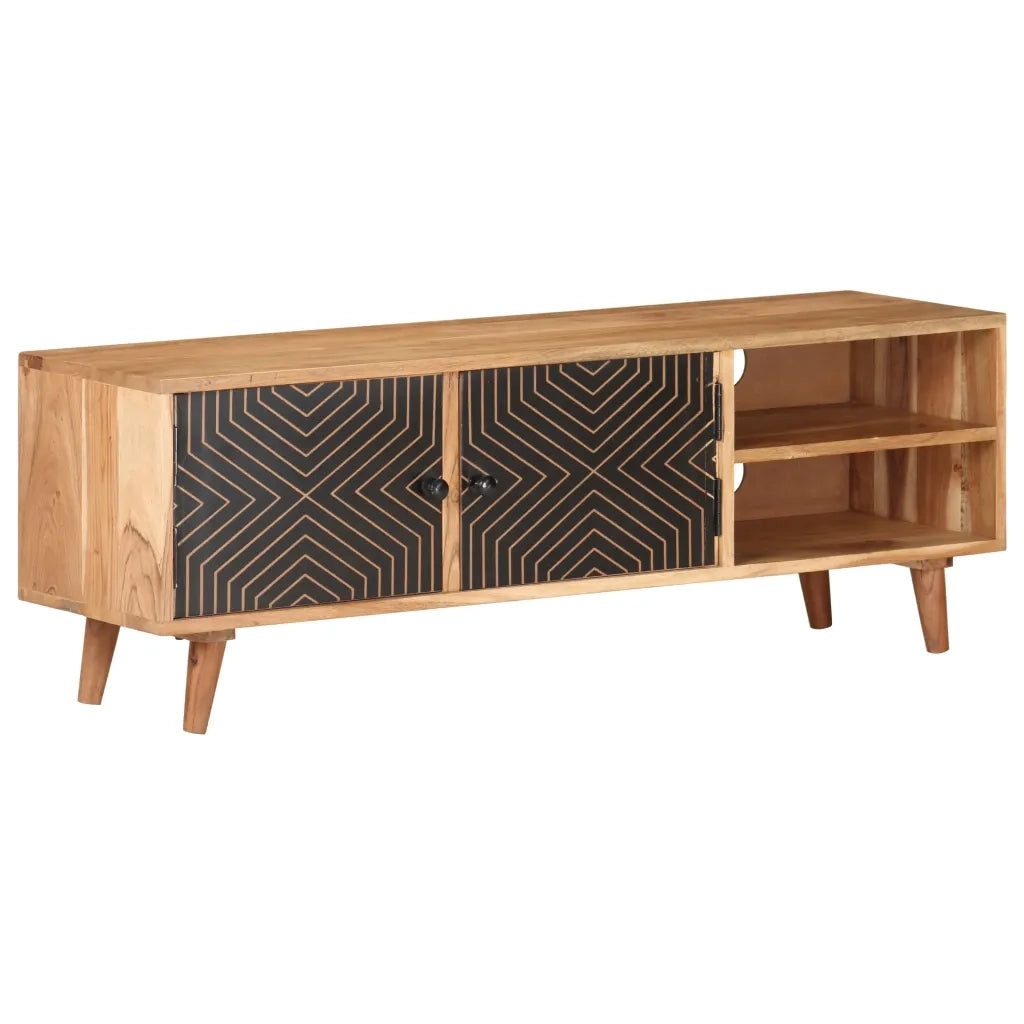 Mobile Porta TV 115x30x39 cm in Legno Massello di Acacia cod mxl 13056